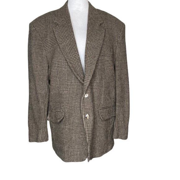 Smythe Reed Other - Smythe Reed Men's/Unisex Check Tweed Wool Country Blazer Jacket 46R